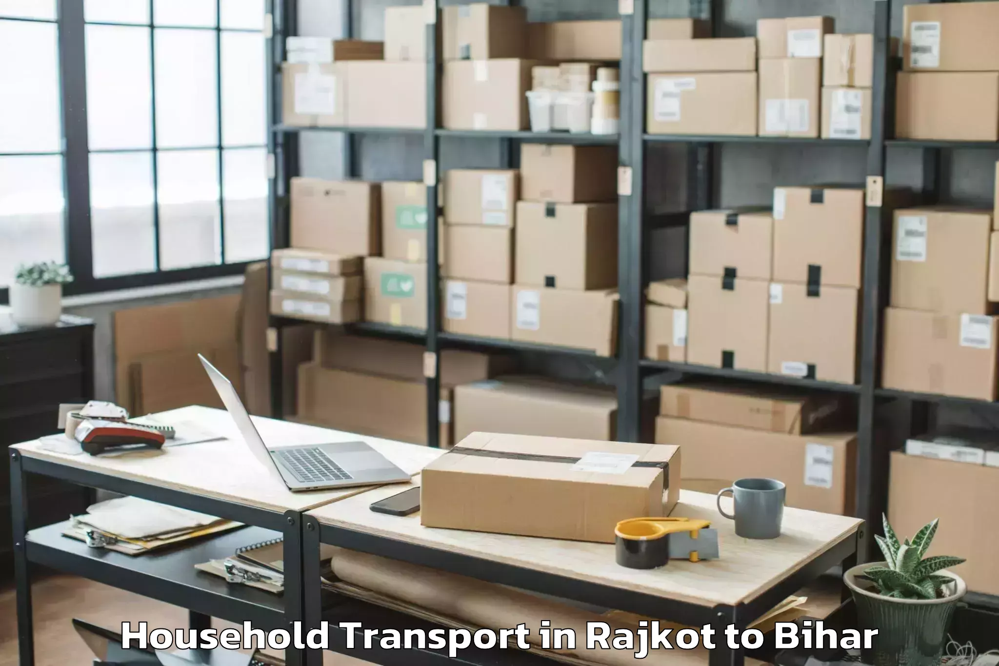 Rajkot to Bahadurganj Household Transport Booking